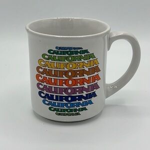 VINTAGE CALIFORNIA RAINBOW MUG